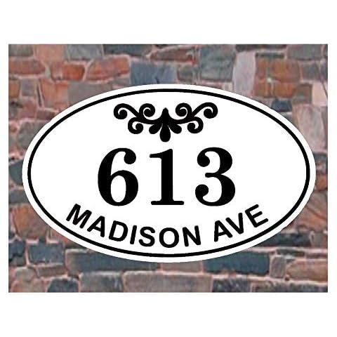 Carvature House Numbers and Street Name, House Number Plaque, Address Plaque House, Address Number House, Address Sign, House Number Sign, Address Plaque, Housewarming Gift, Wedding Gift, 11.5" x 7.5" Cover