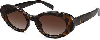 Retro Oval Cat Eye Sunglasses for Women Polarized Y2K Trendy UV400 Protection Fashion Shades