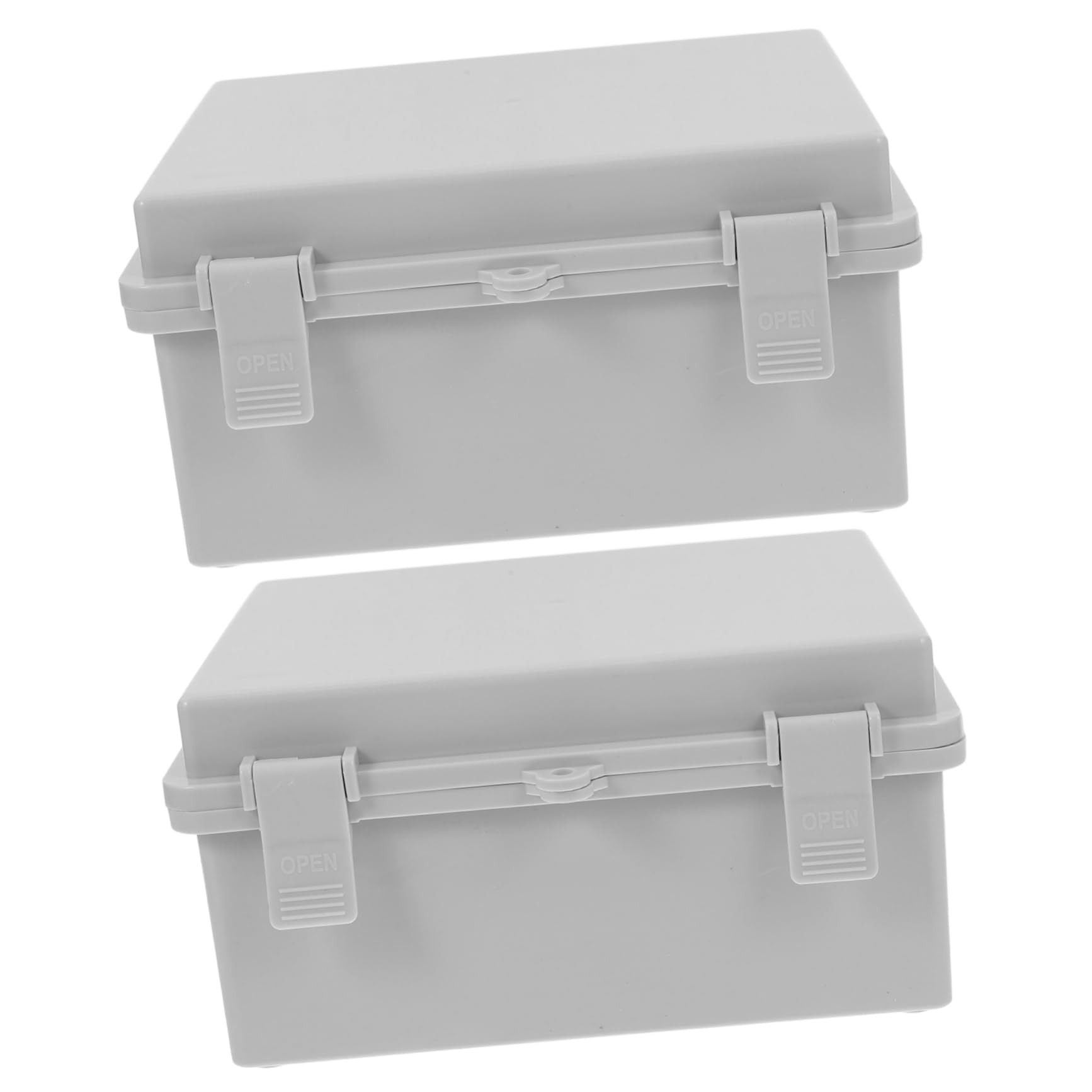 Boîte de Jonction Étanche Extérieure Abs Blanc 2 Pièces