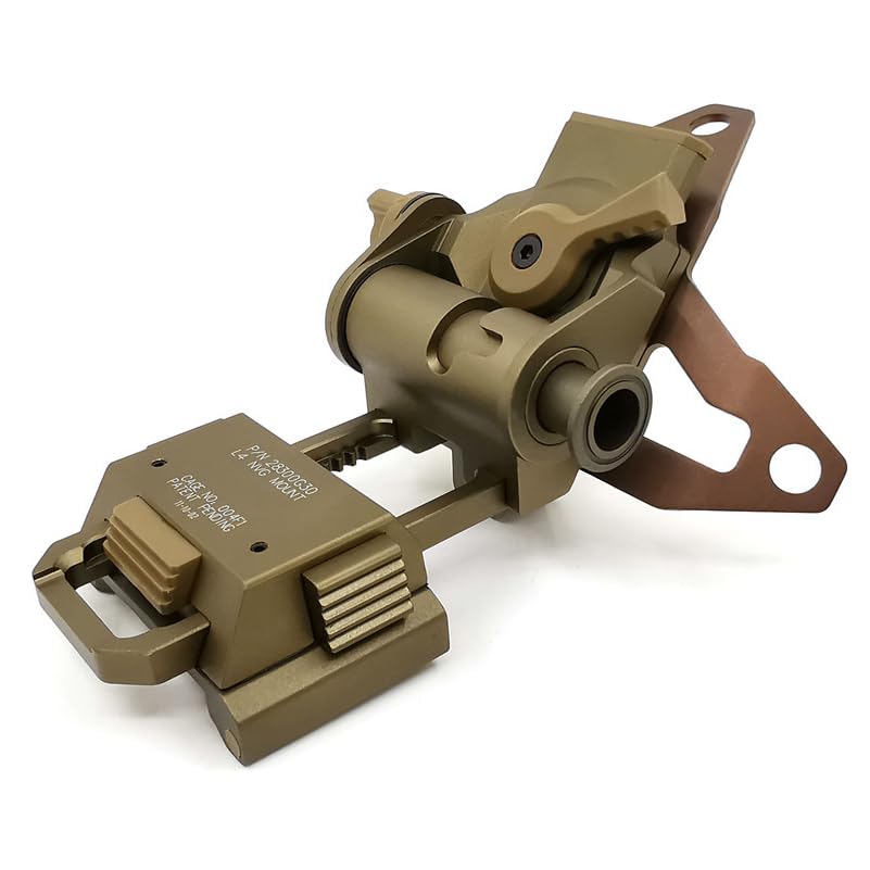 PVS15 PVS18 GPNVG18 Night Vision Goggles Mount?Adjustable Tactical Helmet Mount?for L4G30 NVG Metal Helmet Mount?CNC Aluminum (DE)