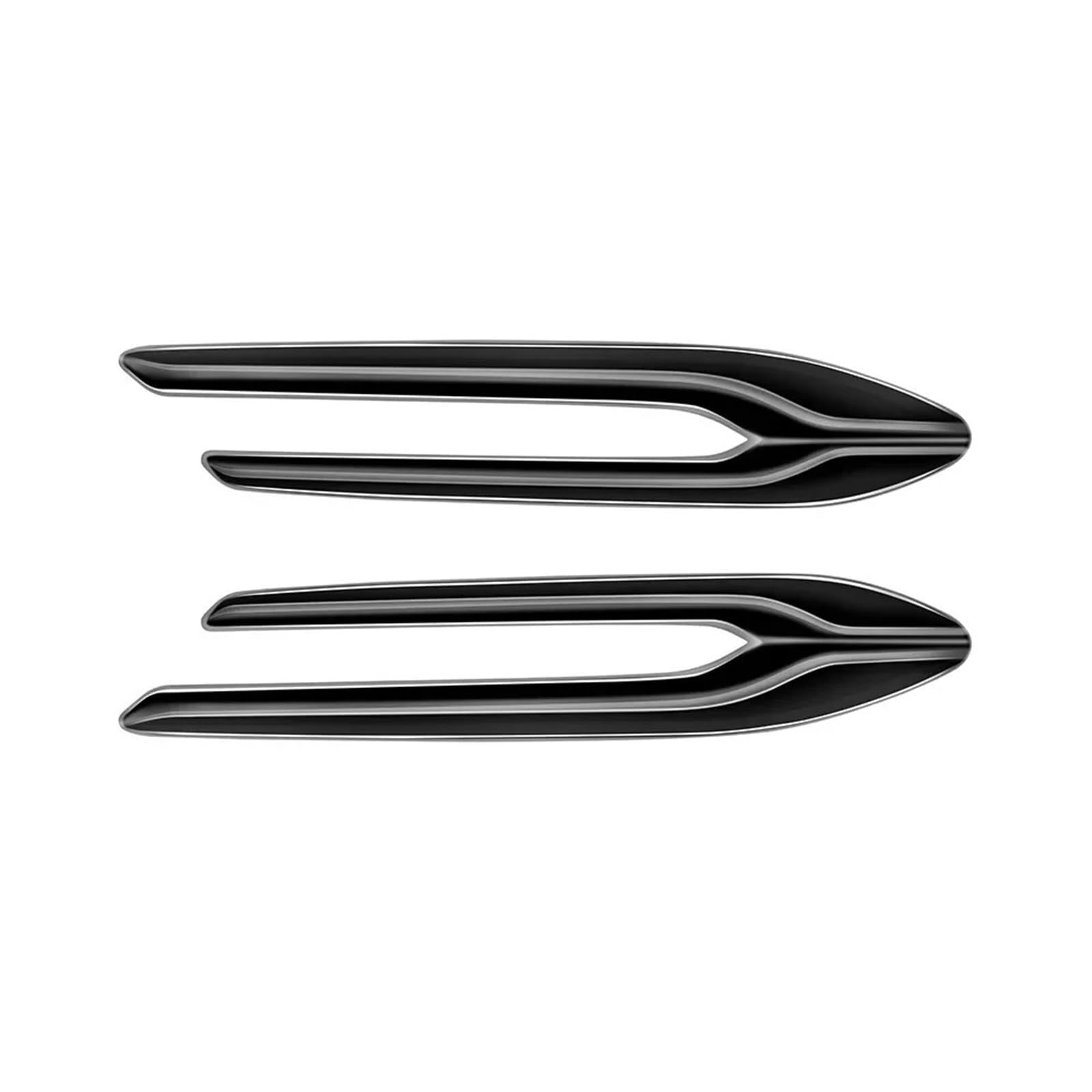 Air Wing Cover Trim Car Shark Gill Fender Side Air Flow Outlet Vent Trim Decal Fit for Mazda CX60 Fit for Cx-80 CX80 2022-2025(Black A)