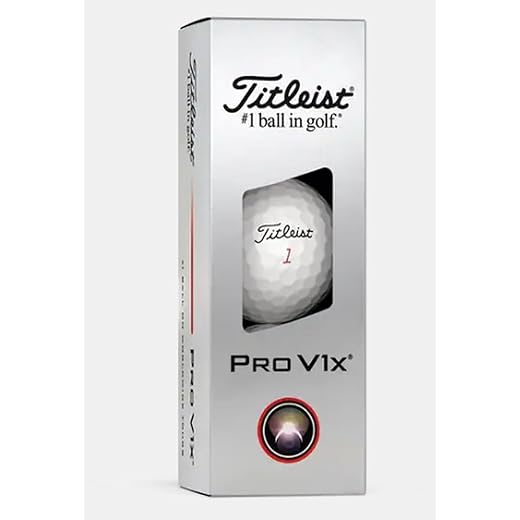 Titleist Pro V1x Golf Balls Pack of 3