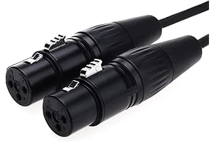 NANYI 1.6Ft 0.5M Female to Female XLR Splitter Mic Cable