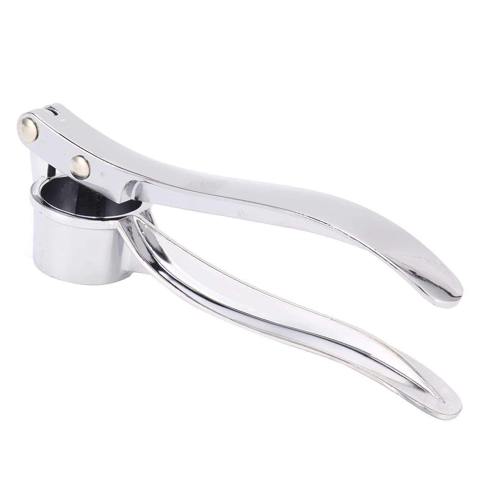 Hachoir à ail, Argent Hachoir à ail Pratique en Acier Inoxydable antirouille pour Les Aliments coupés et écrasés pour la Maison pour hacher l'ail pour Le Restaurant