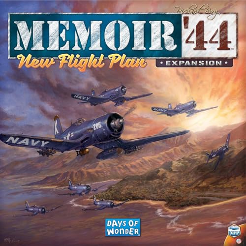Image of Memoir '44 New Flight Plan Board Game EXPANSION - Take to the Skies with This Thrilling WWII Air Combat! Strategy Game for Kids & Adults, Ages 8+, 2 Players, 30-60 Min Playtime, Made by Days of Wonder