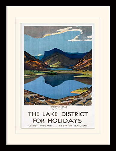 Affiche National Railway Museum The Lake District poster vintage voyage déco murale maison