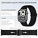 IMIVIO Sport Band Kompatibel mit Apple Watch Armband 44mm 46mm 45mm 49mm 42mm Damen Herren, Schmutzabweisend Nylon Elastisch Loop für iWatch Series 10 9 8 7 6 5 4 3 SE Ultra 2 1, Schwarz