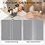 Easy-Going Patio Furniture Cover 110"x84" Rectangle Outdoor Table and Chair Set Covers Waterproof UV Resistant Outdoor Sectional Sofa Set Covers, Gray/Dark Gray