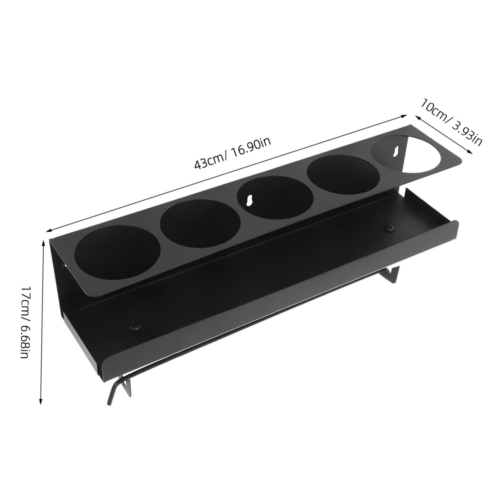 Supporto per bombolette spray da parete resistente, scaffale in metallo per garage e cucina, ideale per piastrelle in legno e pareti in cemento, bottiglie di vernice e asciugamani di carta
