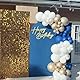 MASTRON Happy Birthday-Schild für Hintergrund – Glitzer-Filz, Happy Birthday-Buchstabenschild für Ballonbogen (Gold)