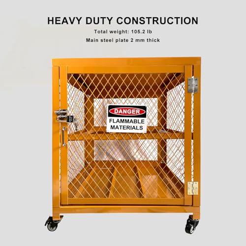 Image of Industrial Cage, LPG Tanks Storage Cabinet, Horizontal Gas Cylinder Cabinet 4 Cylinder Capacity