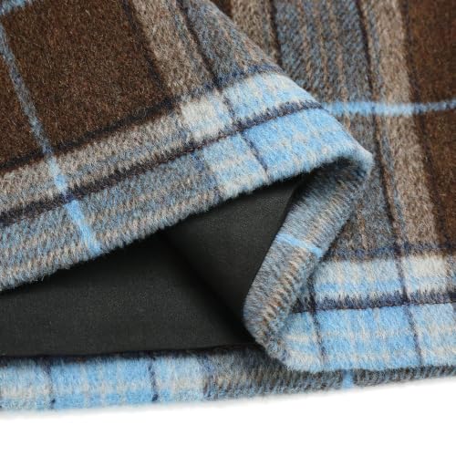 Image of IDEALSANXUN Womens High Waist Plaid Skirt Bodycon Pencil Wool Mini Skirts