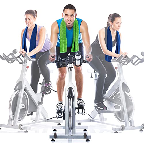30 Pcs Cooling Towels 40" X 12" Ice Towel Breathable Soft Chilly Sweat Towel Workout Towels For Gym Cooling Towels For Neck And Face For Yoga Golf Sports Running Camping (Bright Green, Dark Blue) #TOP4