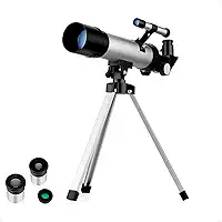 Telescópio Astronômico Luneta F36050 com Tripé Estável | Kit Premium Portátil com Lentes 6mm, 20mm e Zoom 1.5x | Ideal para Lua, Estrelas e Observação Terrestre – Gamora LTDA