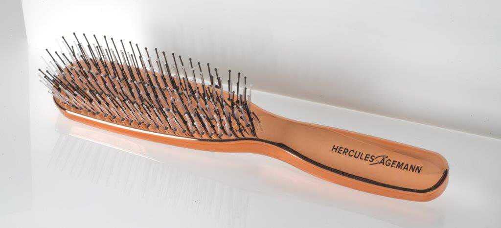 Hercules Sägemann8213 Magic Brush | Hair Brush without Pulling | Hair Detangling Brush for Men and Women | Colour: Copper Rose