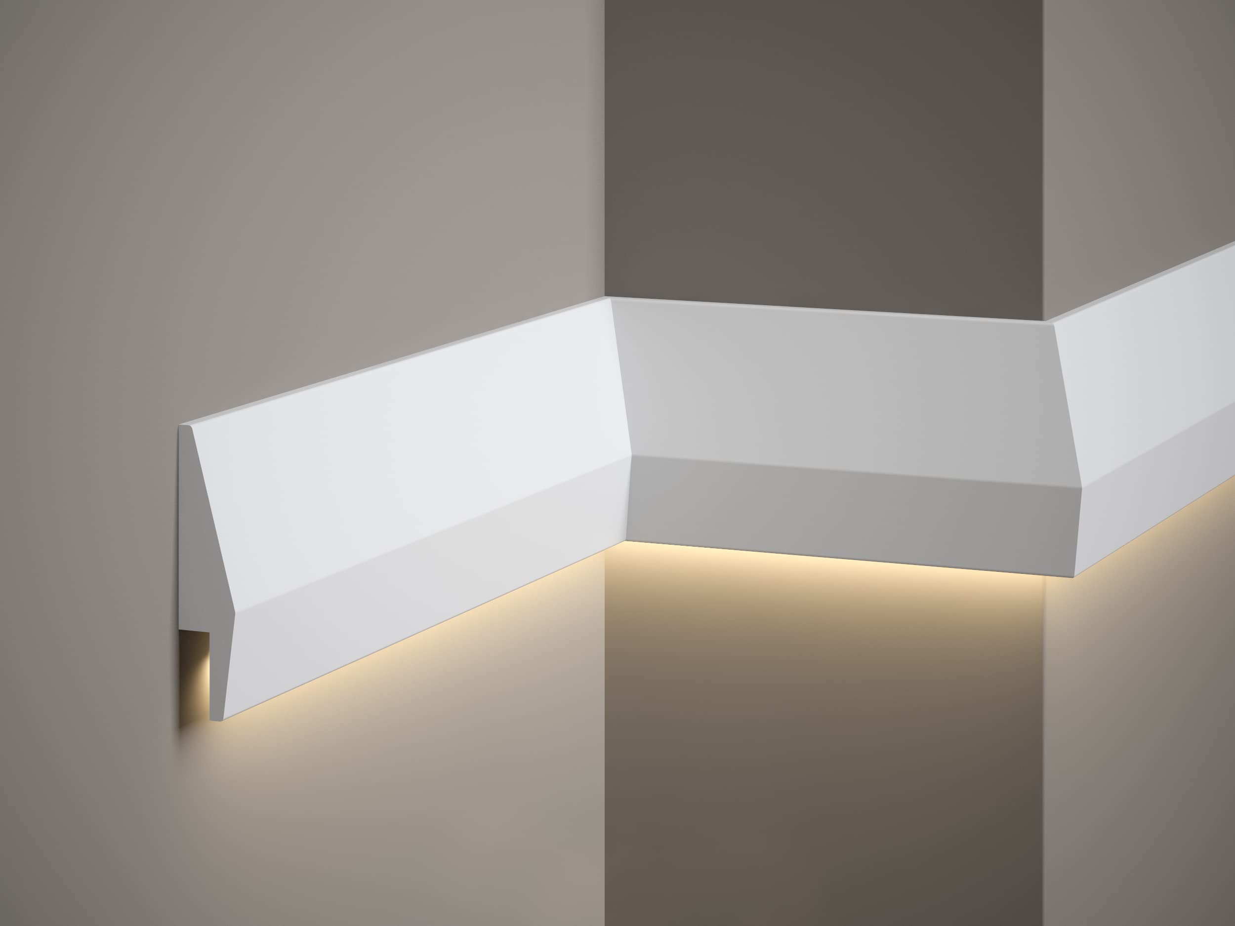 MARDOM DECOR I MD016 I - Battiscopa per pavimento, 200 x 10,0 x 2,3 cm
