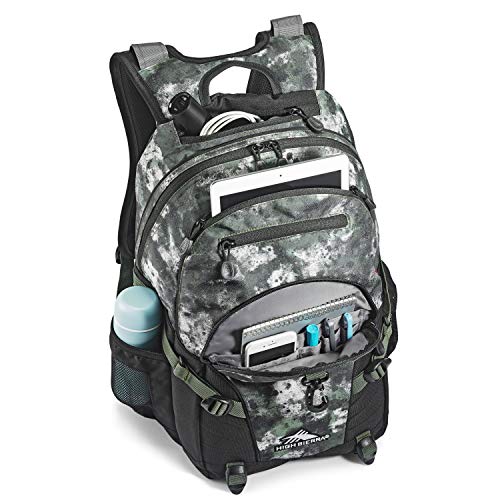 High Sierra Loop Backpack, Travel, Or Work Bookbag With Tablet Sleeve, One Size, Urban Camo #TOP3