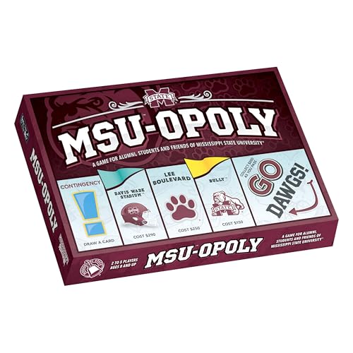 Late for the Sky Mississippi State University Opoly Board Game for 2–6 Players, Ages 12+, College...