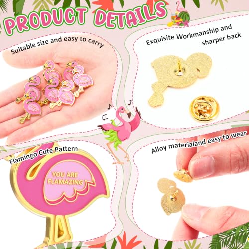 Image of Quelay Flamingo Gift for Women Positive Employee Appreciation Gifts Bulk for Coworker Staff Volunteer Teacher Favor