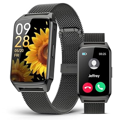 LIMTZOPY Fitness Activity Tracker for Women Men with Step Counter, Calorie/Distance/Sleep Monitor, IP68 Waterproof for Android iPhone, Silicone Smart Watch Smartwatch with 110+ Sport Modes (Black)