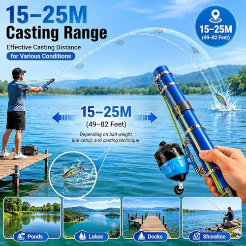 Caña de Pescar KITHWILD ETTS Combo con Carrete Spincast y Kit Completo miniatura 4