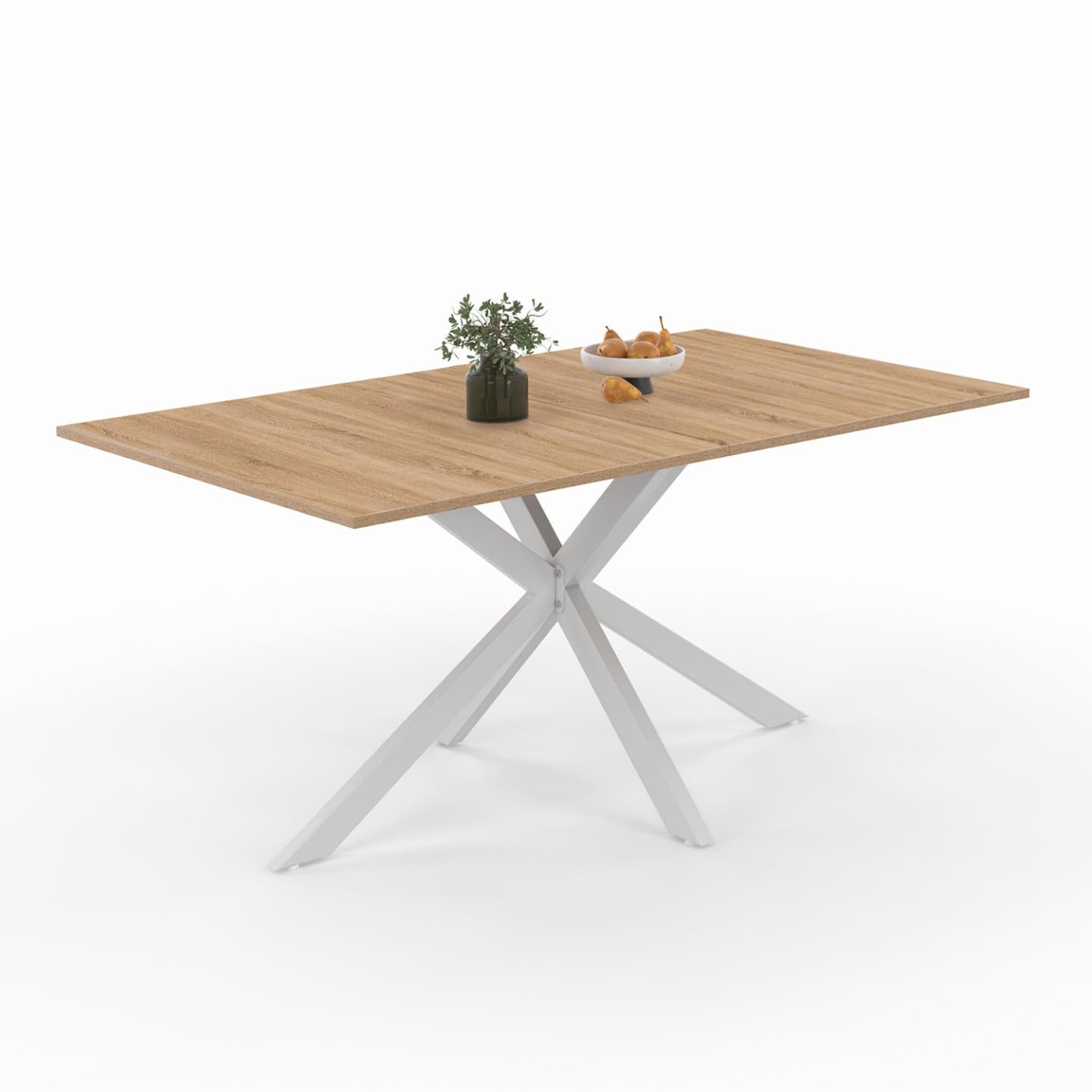 Table rectangle Alix 8 personnes avec grand plateau et pied araignée design