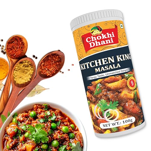 Image of Chokhi Dhani Kitchen King Masala 100g | All-Purpose Indian Spice Mix | Sabzi & Curry Masala Powder | Balanced Flavour Enhancer | Homemade Style Desi Masala | No Preservatives