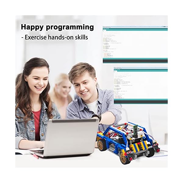 OSOYOO Model-T Building Block Robot Car Kit for Arduino Stem Educational Robotic Programming Project with App Remote… - Imagen 7
