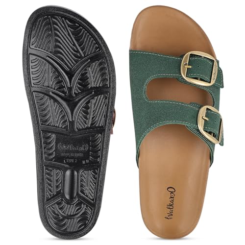 Image of WALKAROO Comfort Sandal For Women's|CloudStep Double-Density PU Sole - Ultimate Comfort|Stylish Casual Wear|WE2500