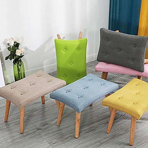 Tabouret canapé vert en bois massif robuste résistant pour petit salon