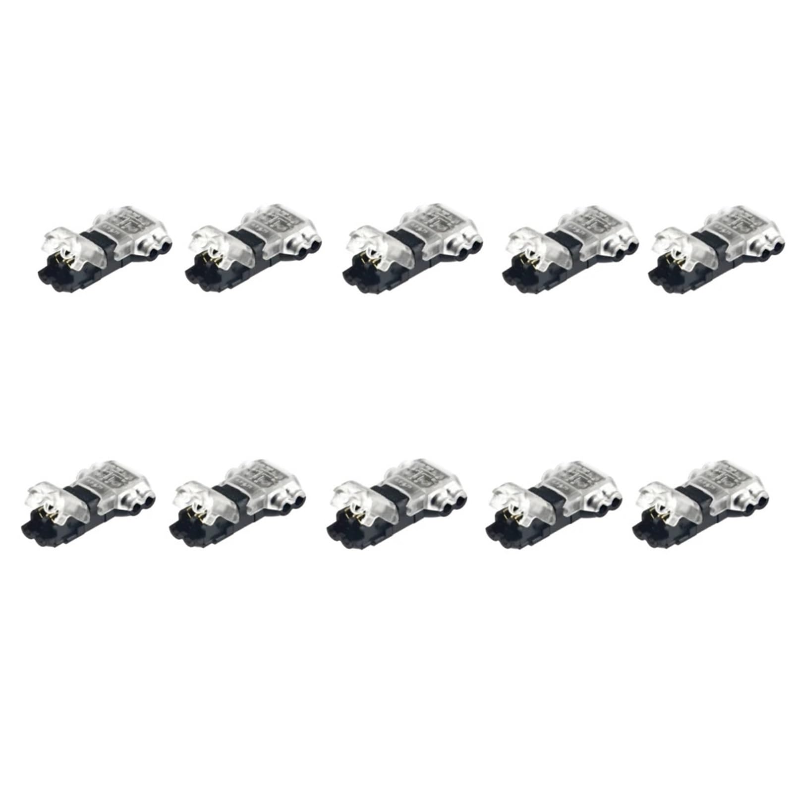 Connecteurs de fils basse tension 2 broches auto-dénudants rapides x10 - 4
