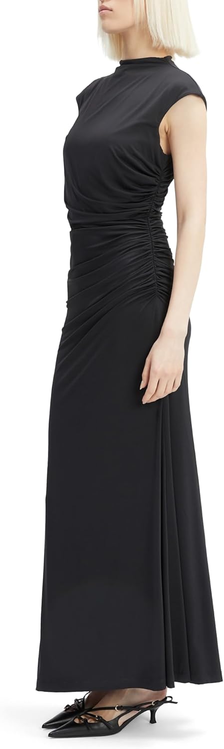 BARDOT Emery Cut Out Maxi Dress for Women - Black Fitted Jersey, Side Cutout & Flared Hem, Elegant Party Dress - Image 5