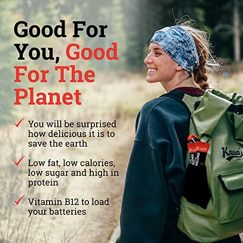 Bug Challenge Cricket Bar, Fit and Active Protein Bars, Nutritious Paleo Diet Snacks, Meal Replacement Bars with Cricket Protein, Tasty Spicy Apple Carrot Flavor, High Fiber, Pack of 8 - Green Bite - Image 6