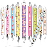Beupy 30Pcs Ice Cream Gel Pens Bulk Pack Assorted Color Retractable Ballpoint Pens Summer Party Favors School Supplies Teacher Appreciation Gifts Cute Ice Cream Theme Design