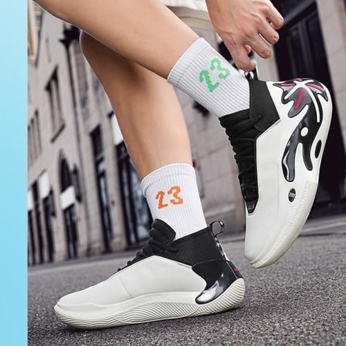 Men's Fashion Lace Up Lightweight Basketball Shoes Comfortable Non Slip Outdoor Athletic Tennis Running Sneakers Casual Volleyball Baseball Shoes2