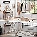 Yaheetech Clothes Rack with Wheels, Heavy Duty Garment Rack with Extendable Hanging Rod, Rolling Clothing Rack for Hanging Clothes, Chromed, Silver