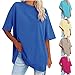 Today Deals+Prime Long Tshirts for Women for Leggings Women's Oversized T-Shirt Summer Casual Tops Short Sleeve Loose fit Tunic Basic Tees All My+Orders