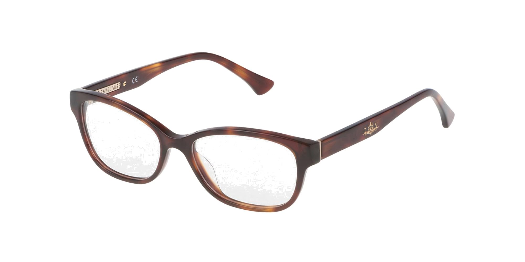 Zadig & Voltaire Vzv043 Lunettes de Repos, Yellow Havana/Dark/Brown, Taille Unique Mixte