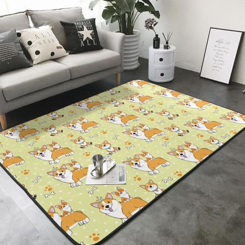 Tapis corgi lavable pour effacer les taches de chiens