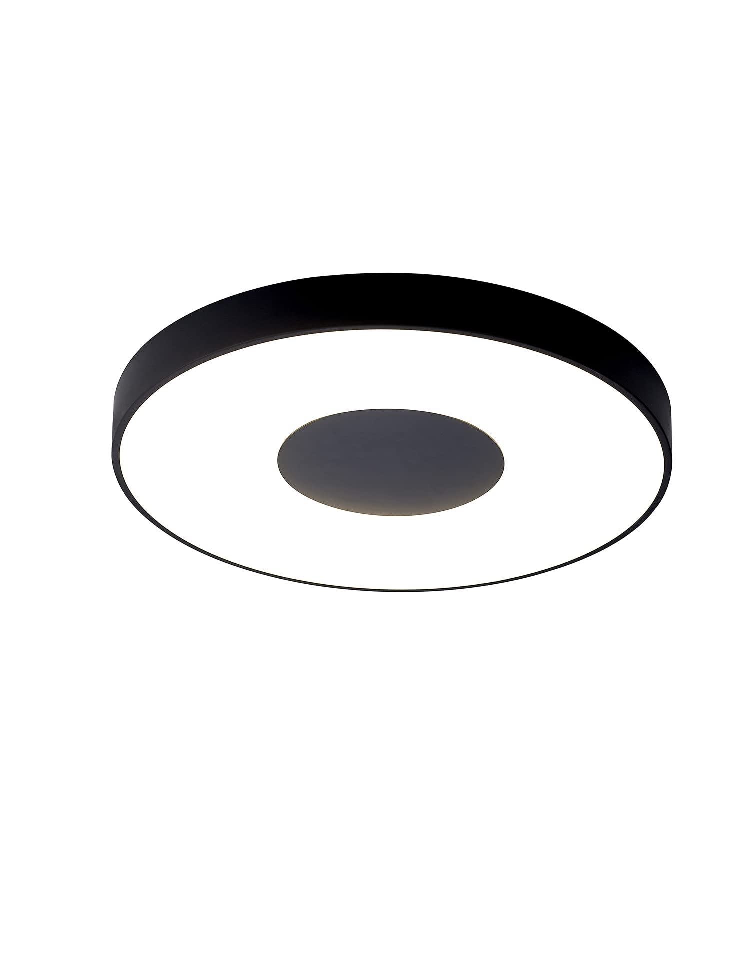 Plafón LED 100WCOIN Dimable Mantra Negro Ø65 x 7cm altura con mando a distancia
