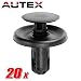 PartsSquare 20pcs Nylon Bumper Fender Liner Fastener Rivet Car Retainer Clips Push Pin Type Retainer Clamps Replacement for Mitsubishi