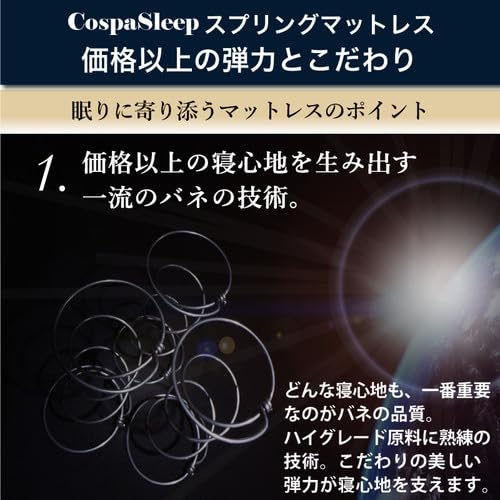 【アウランリーチ】匠モデルマットレス CospaSleep【コスパスリープ】匠モデルマットレス単品 シングル
