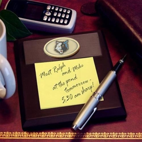 NBA Minnesota Timberwolves Memo Pad Holder, One Size, Multicolor