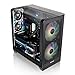 Thermaltake View 390 Air; Mid Tower; 2x120mm CT Fans Included; 360mm Radiator Support; 420mm GPU Clearance; Hidden Connector Support; Rotatable PCIe Slots; 200mm PSU Clearance; Black; CA-11F-00M1WN-00