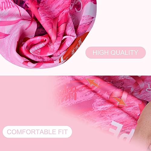 COOLOMG Pink Arm Sleeves Breast Cancer Awareness Month Compression Sleeves for Baseball Football Basketball S2