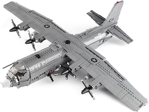 Miniatura 2 de Xingbao Military Army Series The AC130 - Juego de cañones aéreos, bloques de construcción, ladrillos, juguetes educativos, modelo clásico, avión