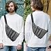 Midufrry Sling Bag Anti-Thief Crossbody Chest Shoulder Bag for Men Women Slim Personal Pocket Travel Bag for Hiking Backpack (Grey)