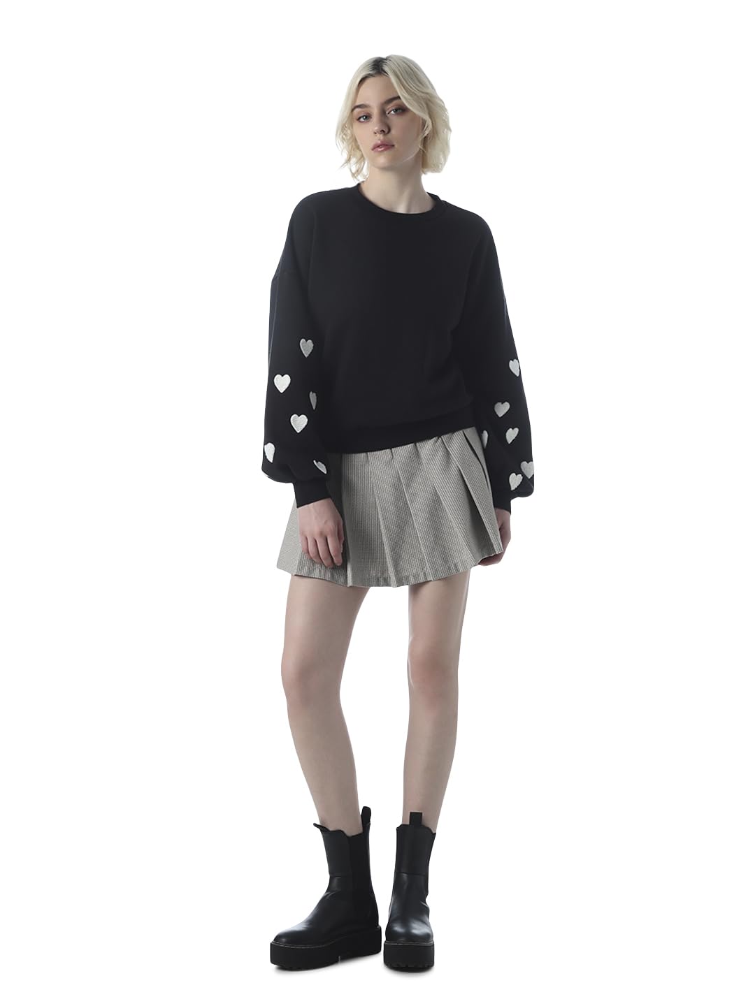 only Women Embroidered Round Neck Sweatshirt-picture-52
