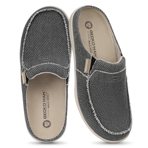 Mens Slippers with Arch Support, House Shoes for Men with Anti-Slip Sole