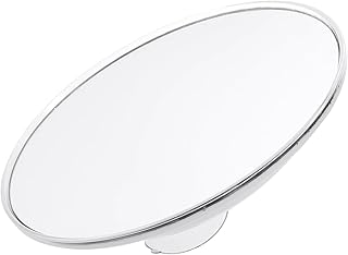 فوميز. مراة مكياج بلاستيكية مع كوب شفط من قطعة واحدة، مراة مكياج مكبرة 7 اضعاف للحمام، مراة مكياج مكبرة، مراة بسيطة للحمام للاستخدام المنزلي